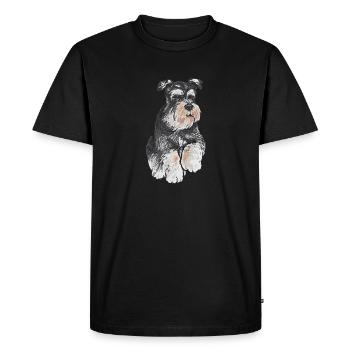 Schnauzer nain Chien Schnauzer - T-shirt Premium bio Homme - noir - Devant - Nico (187cm)