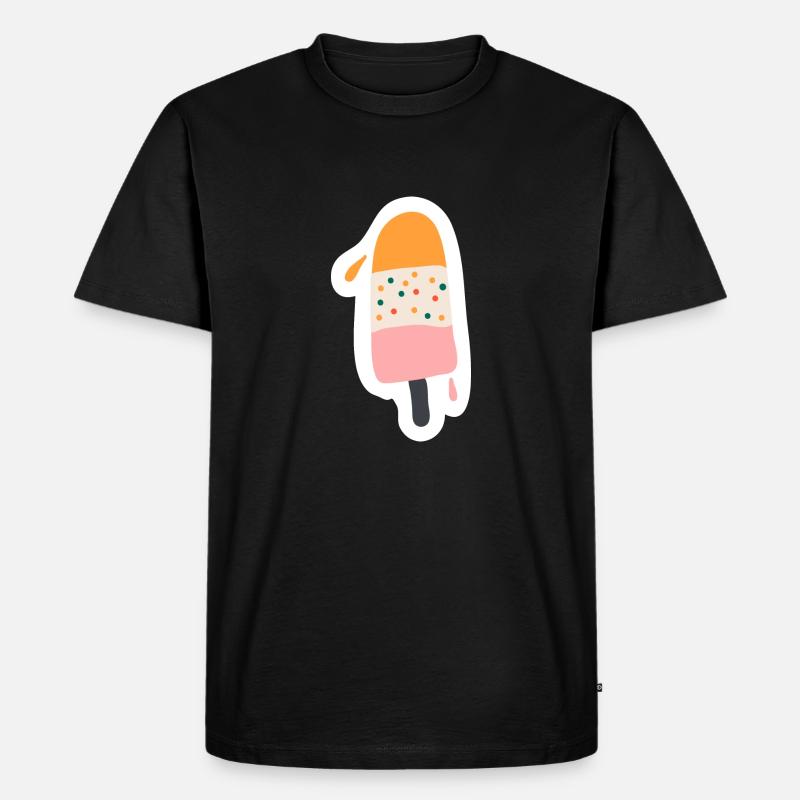 Eis Kalt - Männer Premium Bio T-Shirt - Schwarz