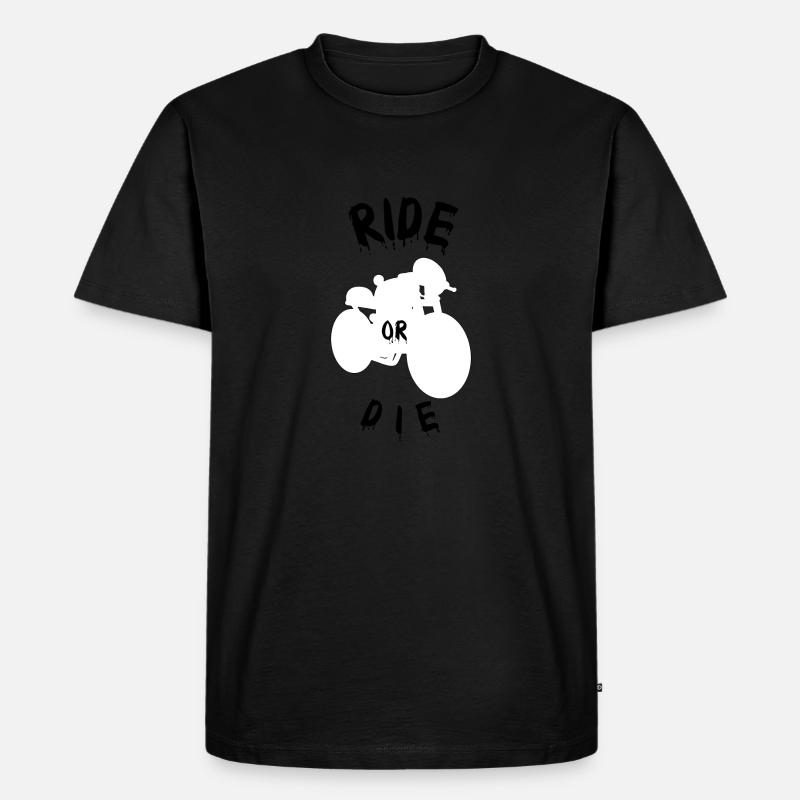 Reiten oder sterben - Männer Premium Bio T-Shirt - Schwarz