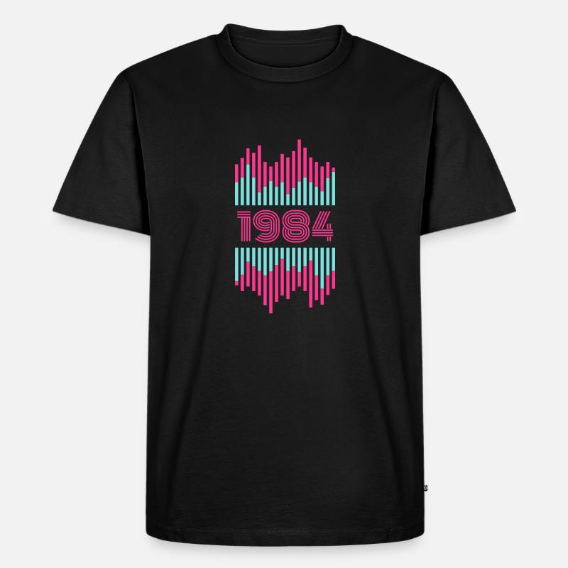 1984 - Männer Premium Bio T-Shirt - Schwarz