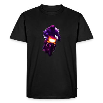 Motorcycle Fan Motorcross Motorcross Motorcyclists - Men's Premium Organic T-Shirt - black - Front - Nico (187cm)