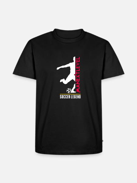 Soccer Legend - Männer Premium Bio T-Shirt - Schwarz