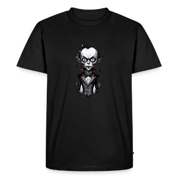 un vampire à grosse tête 8 - T-shirt Premium bio Homme - noir - Devant - Nico (187cm)