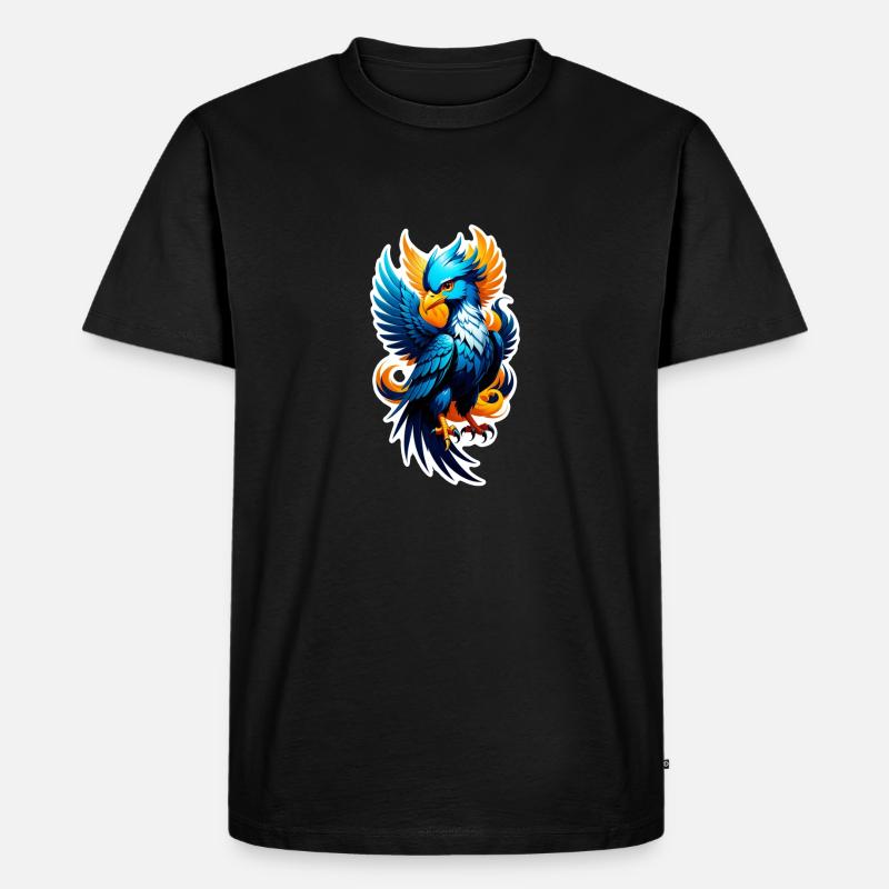Phönix - Phönix - Feuervogel - Männer Premium Bio T-Shirt - Schwarz
