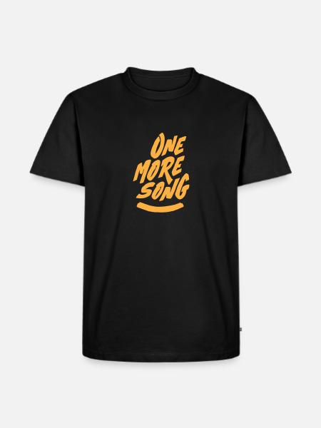 Noch ein Lied - Vektor - Männer Premium Bio T-Shirt - Schwarz