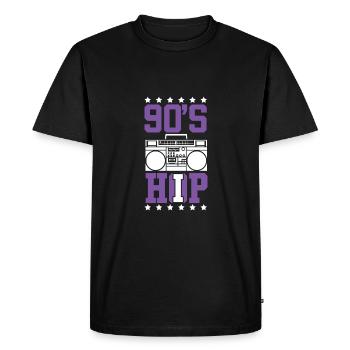 Breakdance hip hop 90 GER - T-shirt Premium bio Homme - noir - Devant - Nico (187cm)