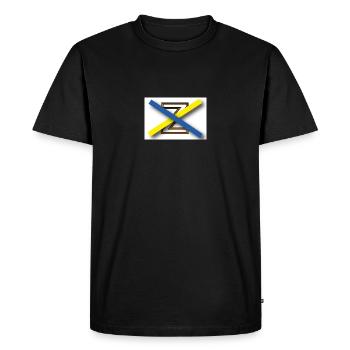 Pas de Z en Ukraine - T-shirt Premium bio Homme - noir - Devant - Nico (187cm)