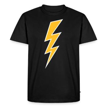 Flash super-héros super-héros comique icône - T-shirt Premium bio Homme - noir - Devant - Nico (187cm)