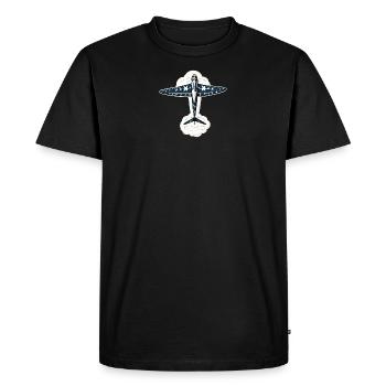 Blueglider38x38 - Men's Premium Organic T-Shirt - black - Front - Nico (187cm)