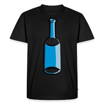 Flacon vide - T-shirt Premium bio Homme - noir - Devant - Nico (187cm)