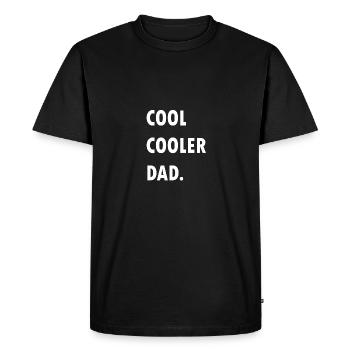 Cool cool dad - Men's Premium Organic T-Shirt - black - Front - Nico (187cm)
