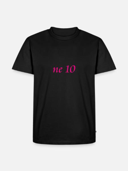 ne 10 - Männer Premium Bio T-Shirt - Schwarz