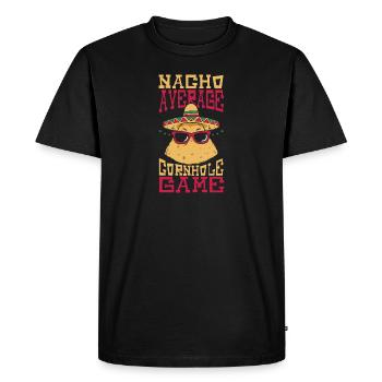 Sack Toss Cornhole Champion Cinco de Mayo Cornhole - Men's Premium Organic T-Shirt - black - Front - Nico (187cm)