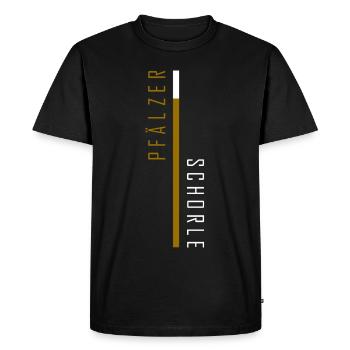 Pfälzer Schorle - Männer Premium Bio T-Shirt - Schwarz - Vorne - Nico (187cm)