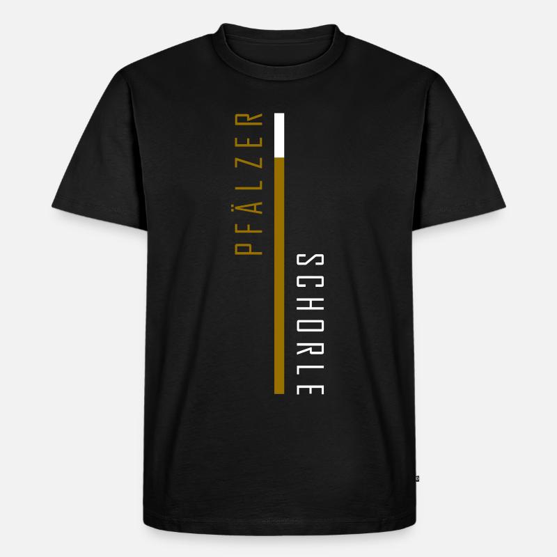 Pfälzer Schorle - Männer Premium Bio T-Shirt - Schwarz