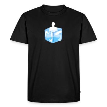Ice monk / cold training - Men's Premium Organic T-Shirt - black - Front - Nico (187cm)