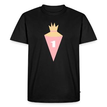 Cône d’école, Écolier 1ère année, École, Rentrée - T-shirt Premium bio Homme - noir - Devant - Nico (187cm)