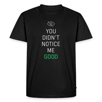 Équipe technique théâtrale Technicien de scène Son - T-shirt Premium bio Homme - noir - Devant - Nico (187cm)