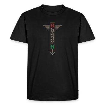 Motorcycle Bike Gift Gas Hobby Lifestyle - Men's Premium Organic T-Shirt - black - Front - Nico (187cm)