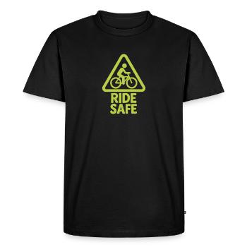 Roulez en toute sécurité - T-shirt Premium bio Homme - noir - Devant - Nico (187cm)
