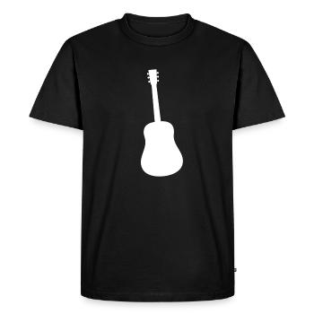 Guitar | Musical instrument | Volume | Musician - Men's Premium Organic T-Shirt - black - Front - Nico (187cm)