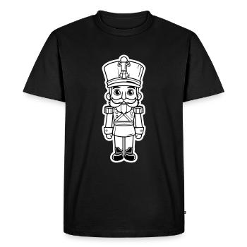 Symbole de Noël Casse-Noisette - T-shirt Premium bio Homme - noir - Devant - Nico (187cm)