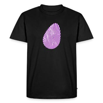 Oeuf de Pâques - Joyeuses Pâques - T-shirt Premium bio Homme - noir - Devant - Nico (187cm)