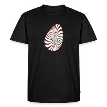 Oeuf de Pâques - Joyeuses Pâques - T-shirt Premium bio Homme - noir - Devant - Nico (187cm)