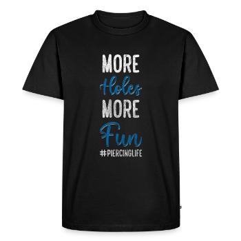 Artist Studio Piercing Studio Plug - T-shirt Premium bio Homme - noir - Devant - Nico (187cm)