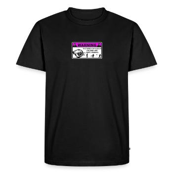 Turbo Avertissement Enfants  - T-shirt Premium bio Homme - noir - Devant - Nico (187cm)