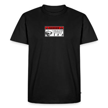 Attention turbo - T-shirt Premium bio Homme - noir - Devant - Nico (187cm)