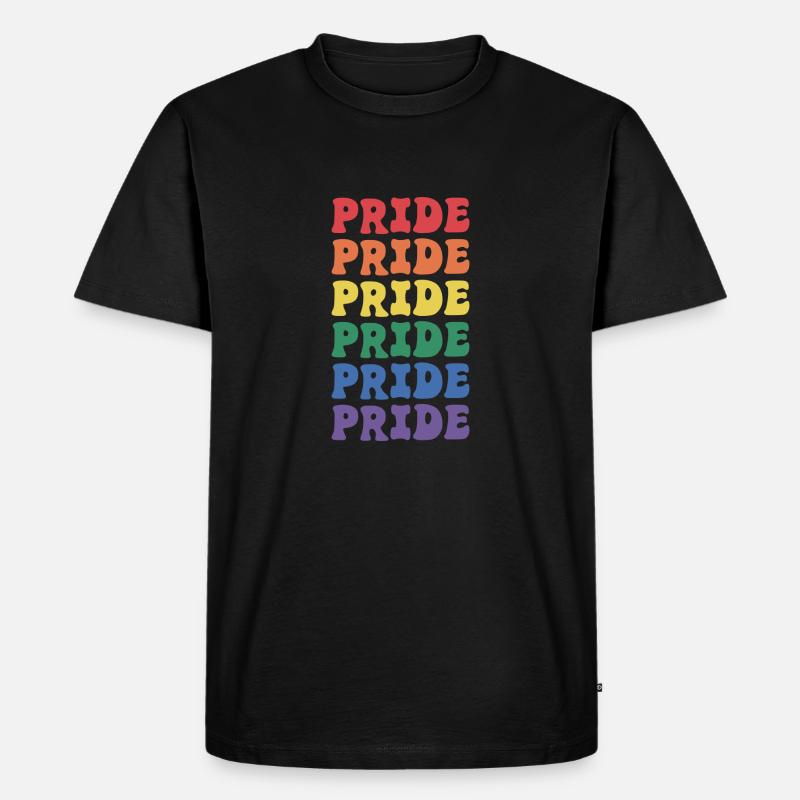 Pride Lqbt - Männer Premium Bio T-Shirt - Schwarz