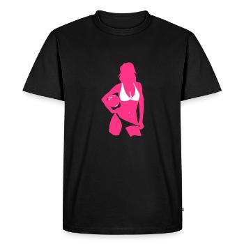 bowling fille sexy girl tochter hija fig - T-shirt Premium bio Homme - noir - Devant - Nico (187cm)