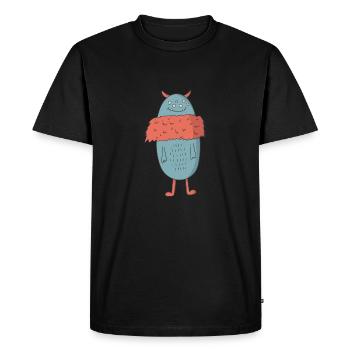 Monstres - T-shirt Premium bio Homme - noir - Devant - Nico (187cm)