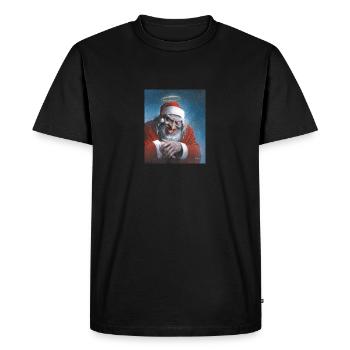 Santa Claus Santa Claus by Sebastian Krüger - Men's Premium Organic T-Shirt - black - Front - Nico (187cm)