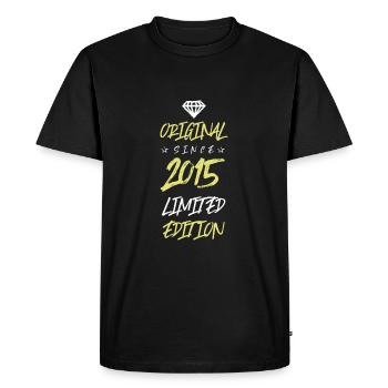 Édition limitée 2015 - T-shirt Premium bio Homme - noir - Devant - Nico (187cm)