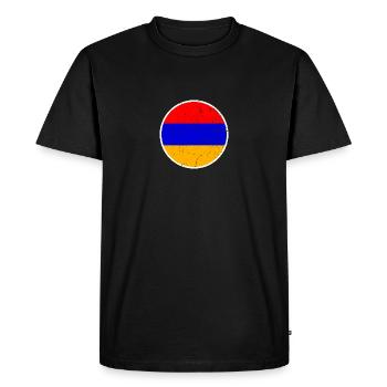Armenia Armenien Armenisch Flagge Stolzer Armenier - Männer Premium Bio T-Shirt - Schwarz - Vorne - Nico (187cm)