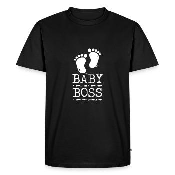 BABYBOSS Pieds de bébé - T-shirt Premium bio Homme - noir - Devant - Nico (187cm)