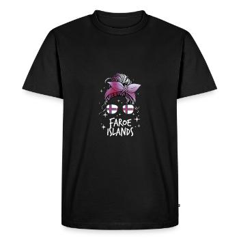 Féroé (îles) - T-shirt Premium bio Homme - noir - Devant - Nico (187cm)