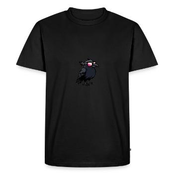 Corbeau Corbeau Animal cool - T-shirt Premium bio Homme - noir - Devant - Nico (187cm)