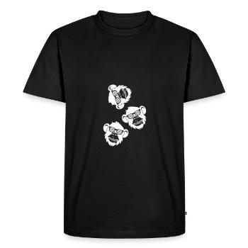 Tête froide de singe - T-shirt Premium bio Homme - noir - Devant - Nico (187cm)