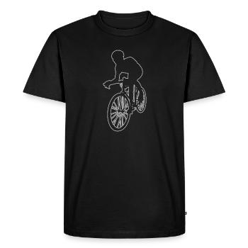 Vélo de route pour hommes Vélo de route pour femmes Vélo de route - T-shirt Premium bio Homme - noir - Devant - Nico (187cm)