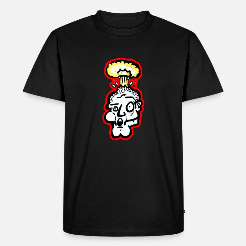 Knallkopf - Männer Premium Bio T-Shirt - Schwarz