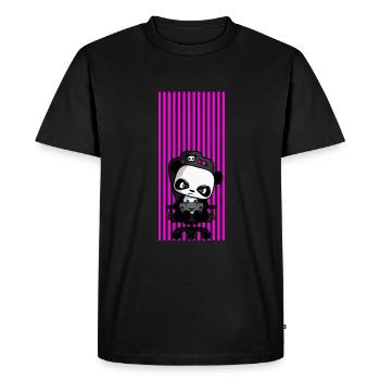 Mignon Gaming Panda, PEW PEW, Nerd, Gamer, Gaming - T-shirt Premium bio Homme - noir - Devant - Nico (187cm)