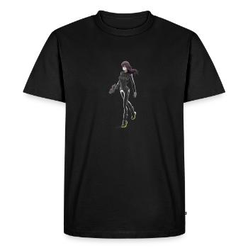 T-shirt Halloween Eveline cyber punk rock gothique - T-shirt Premium bio Homme - noir - Devant - Nico (187cm)