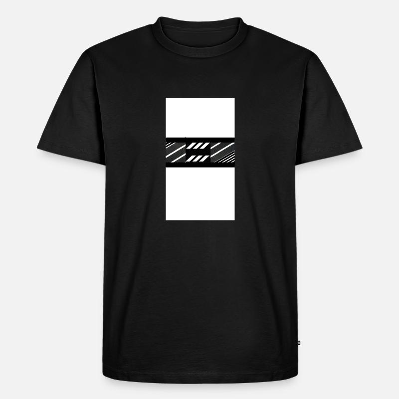 Blick - Männer Premium Bio T-Shirt - Schwarz
