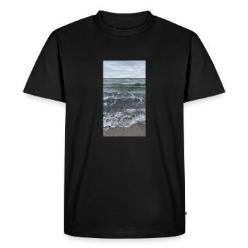 mer - T-shirt Premium bio Homme - noir - Devant - Nico (187cm)