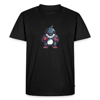 orque - T-shirt Premium bio Homme - noir - Devant - Nico (187cm)