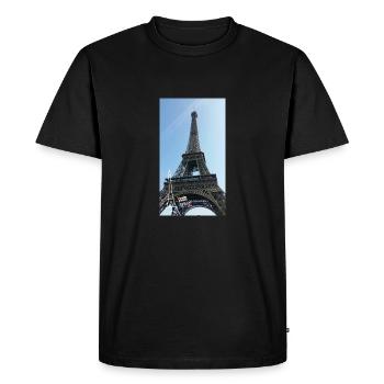 Eiffel tower France Paris photo gift idea - Men's Premium Organic T-Shirt - black - Front - Nico (187cm)