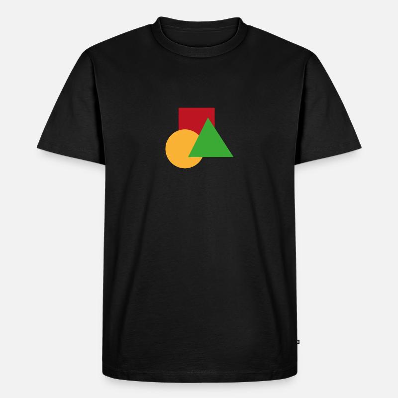 Geometry - Männer Premium Bio T-Shirt - Schwarz